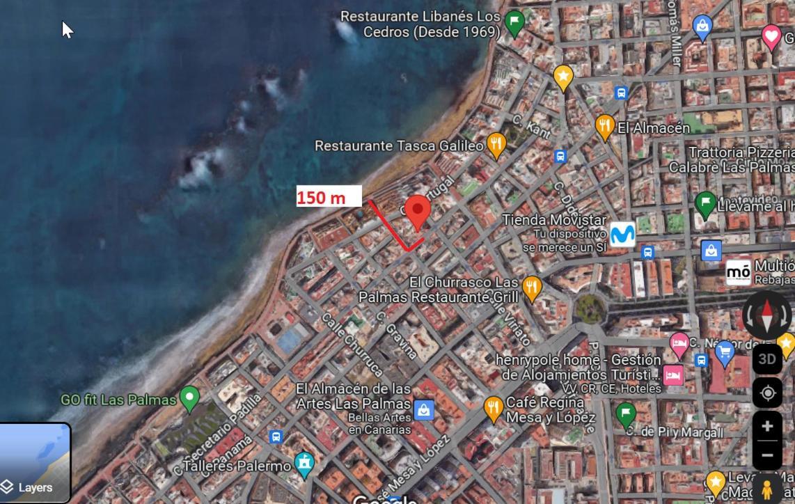 Studio In Las Canteras Beach Las Palmas de Gran Canaria Exterior photo